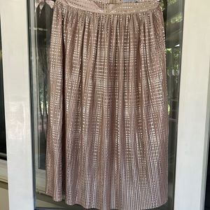 Sabina Musayev Sparkle Pleated Skirt